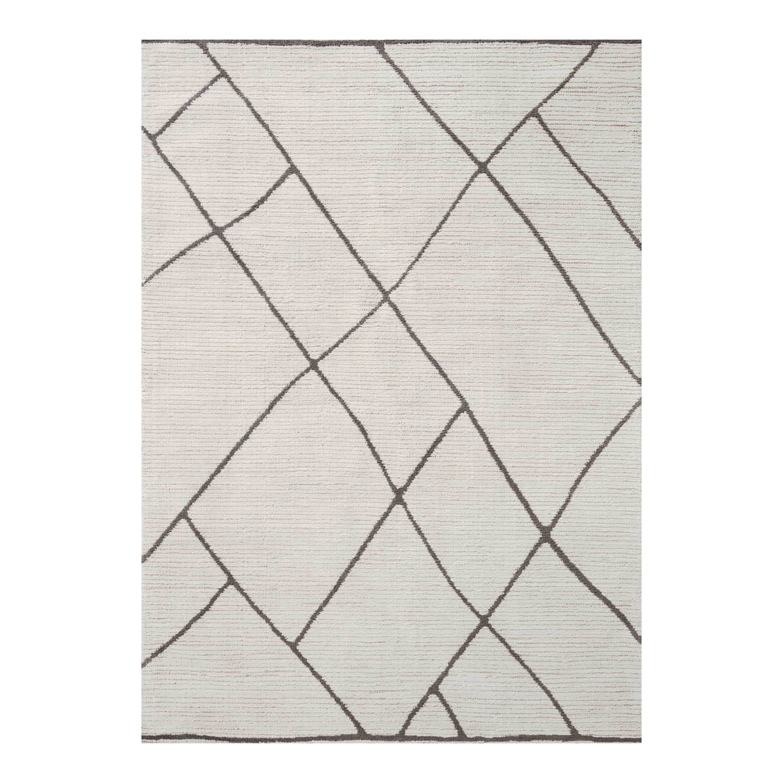 Magnolia Home by Joanna Gaines x Loloi Logan Ivory / Charcoal Rug 0-RUGS-patterned Loloi