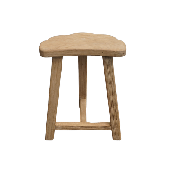 Lyla Reclaimed Stool - Natural 5-VINTAGE - stool Hauer Market