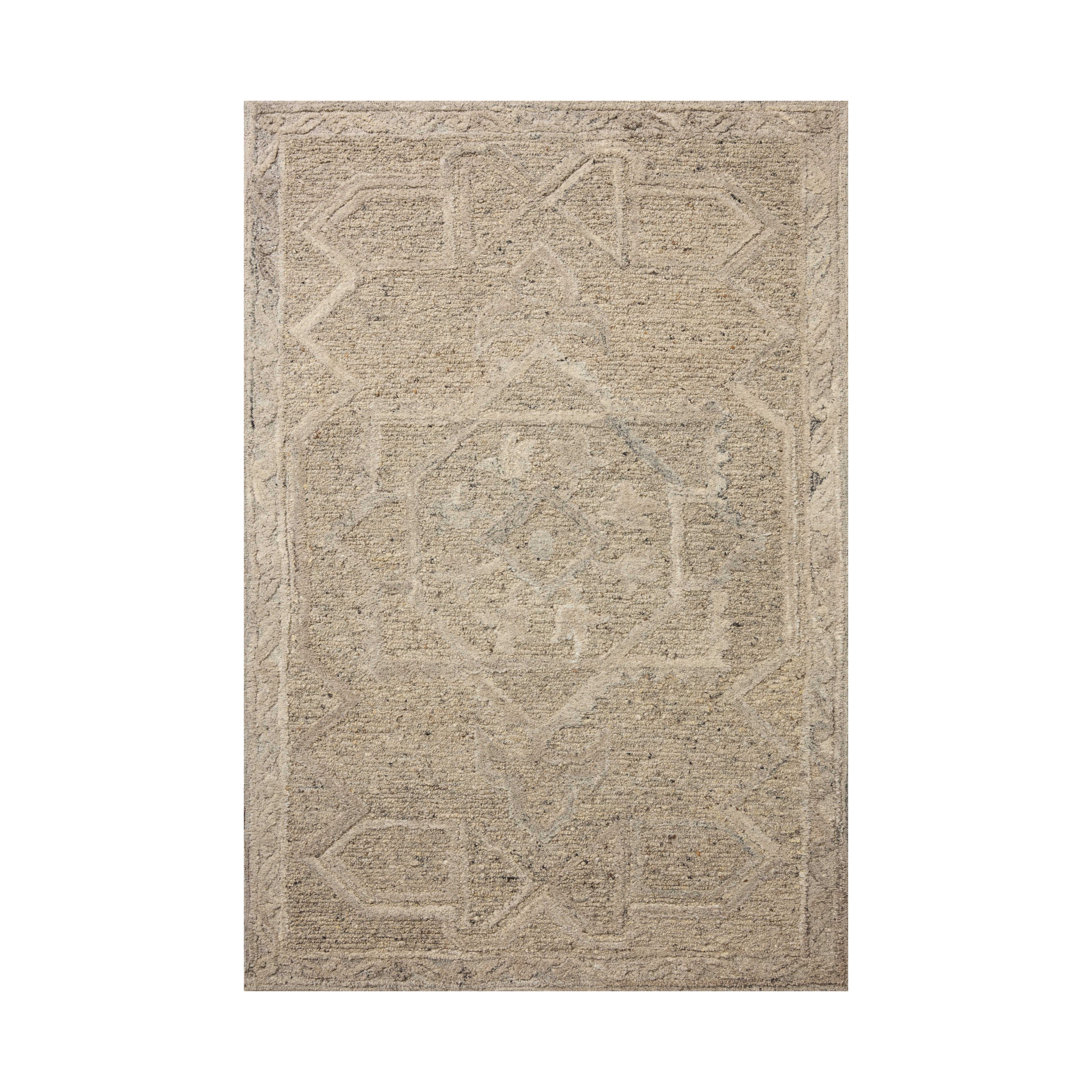 Loloi Mabel Pebble / Mist Rug RUGS - wool Loloi 18" x 18"