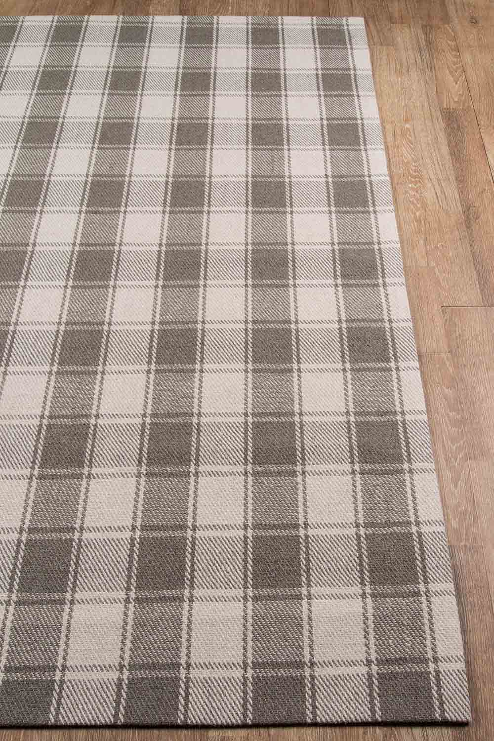 Marlby Tartan Grey Rug 0-rugs-wool Momeni