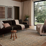 Amber Lewis x Loloi Molly Denim / Gold Rug 0-RUGS-patterned Loloi