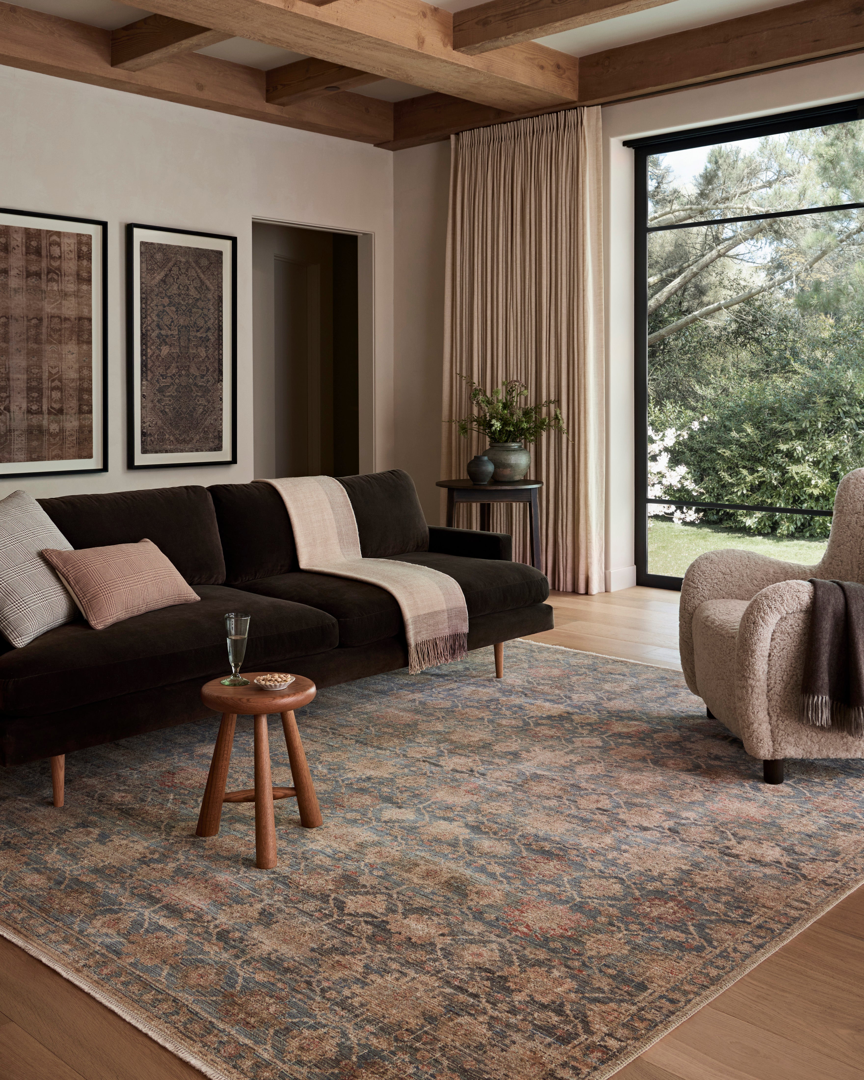 Amber Lewis x Loloi Molly Ocean / Sunset Rug 0-RUGS-patterned Loloi