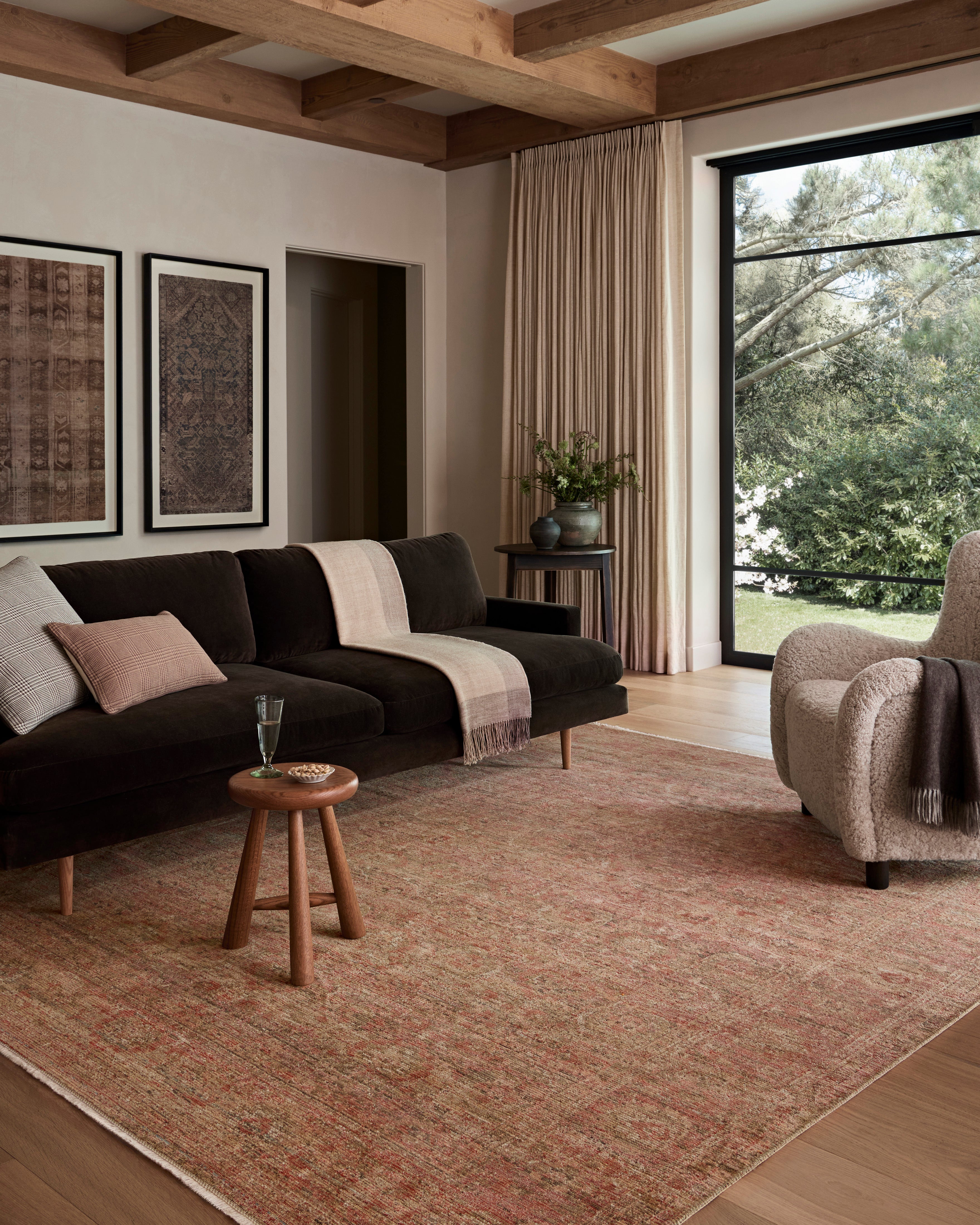 Amber Lewis x Loloi Molly Brick / Bark Rug 0-RUGS-patterned Loloi