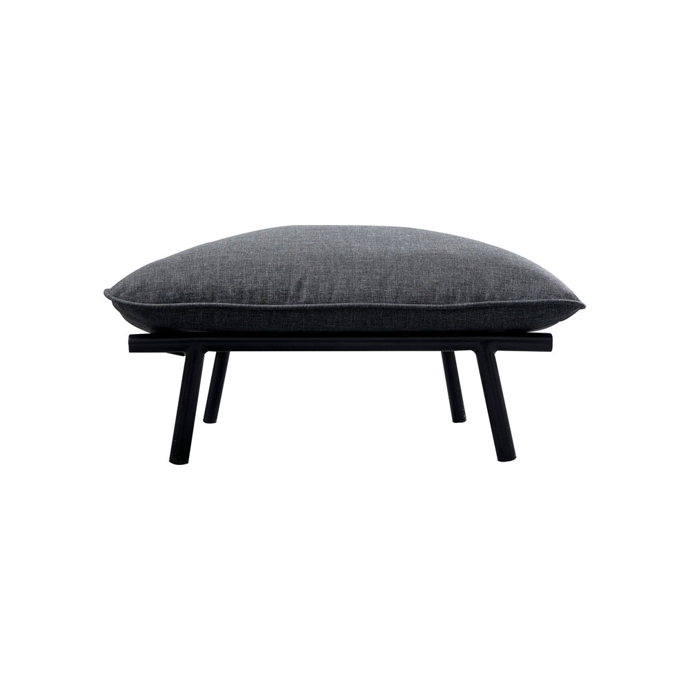 Mylene Outdoor Ottoman FURNITURE - ottomans Moe's Furniture Speckled Charcoal
