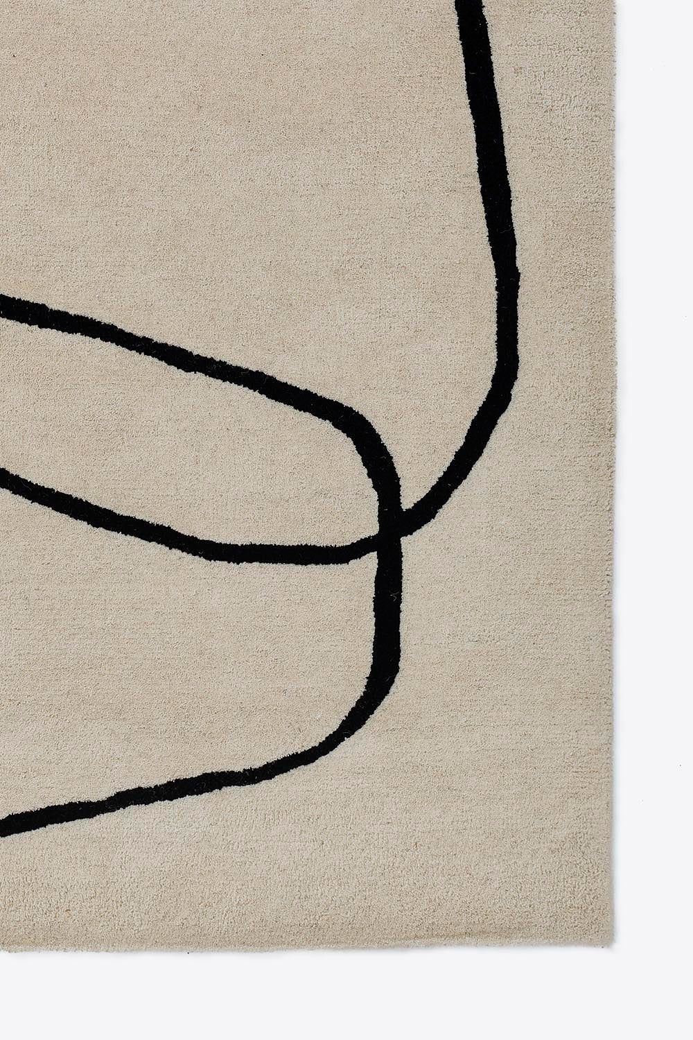 Siena Black / White Rug 0-rugs-wool Momeni