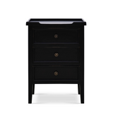 Eamon 3 Drawer Side Table 4 - a - FURNITURE - accent table - wood Bramble Black Finish
