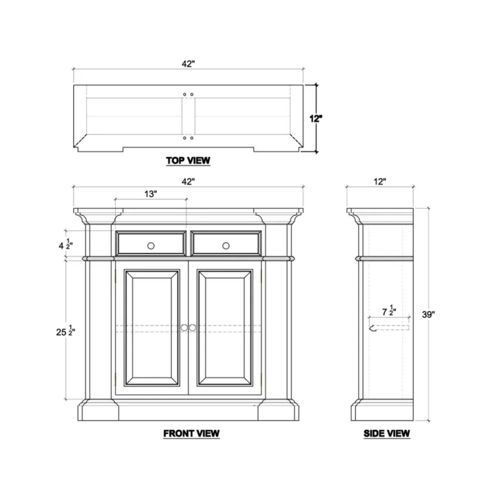 Radcliffe Cabinet 7 -FURNITURE - sideboard/cabinet Bramble