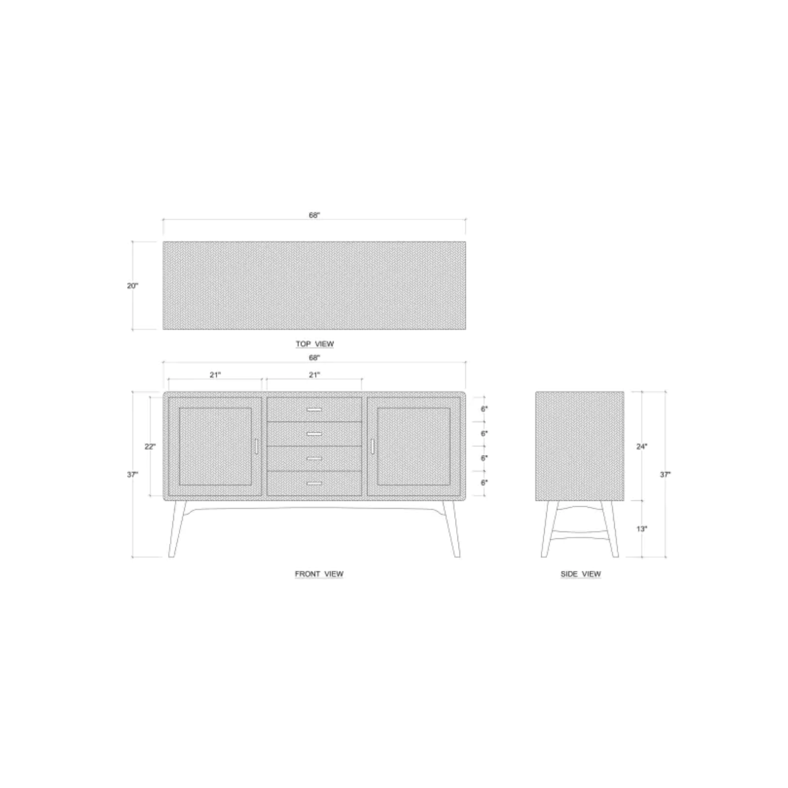 Phoebe Sideboard 7 -FURNITURE - sideboard/cabinet Bramble