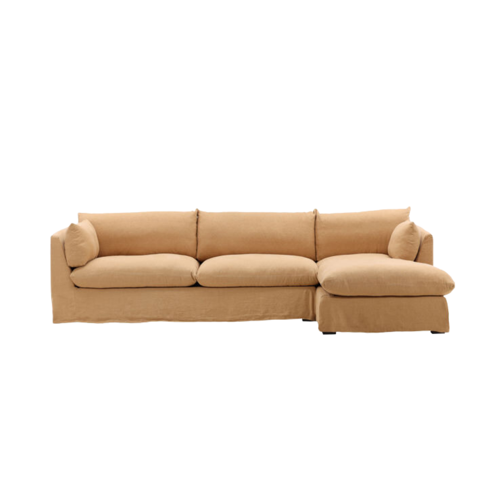 Odessa 2 Piece Chaise Sectional 2 - FURNITURE - sectional Dovetail Right Side Chaise