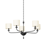 Osmond Chandelier LIGHTING - Chandelier Hudson Valley Lighting 36" Black Iron