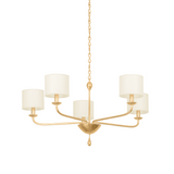 Osmond Chandelier LIGHTING - Chandelier Hudson Valley Lighting 36" Vintage Gold Leaf