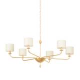 Osmond Chandelier LIGHTING - Chandelier Hudson Valley Lighting 49.5" Vintage Gold Leaf