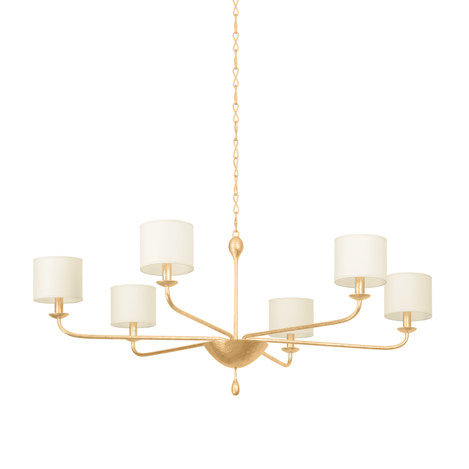 Osmond Chandelier LIGHTING - Chandelier Hudson Valley Lighting 49.5" Vintage Gold Leaf