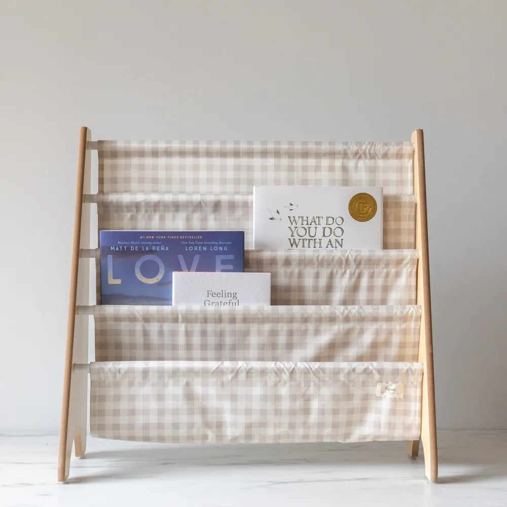Recycled Fabric Book Rack FINNBIRD - book rack 3 Sprouts (Faire)