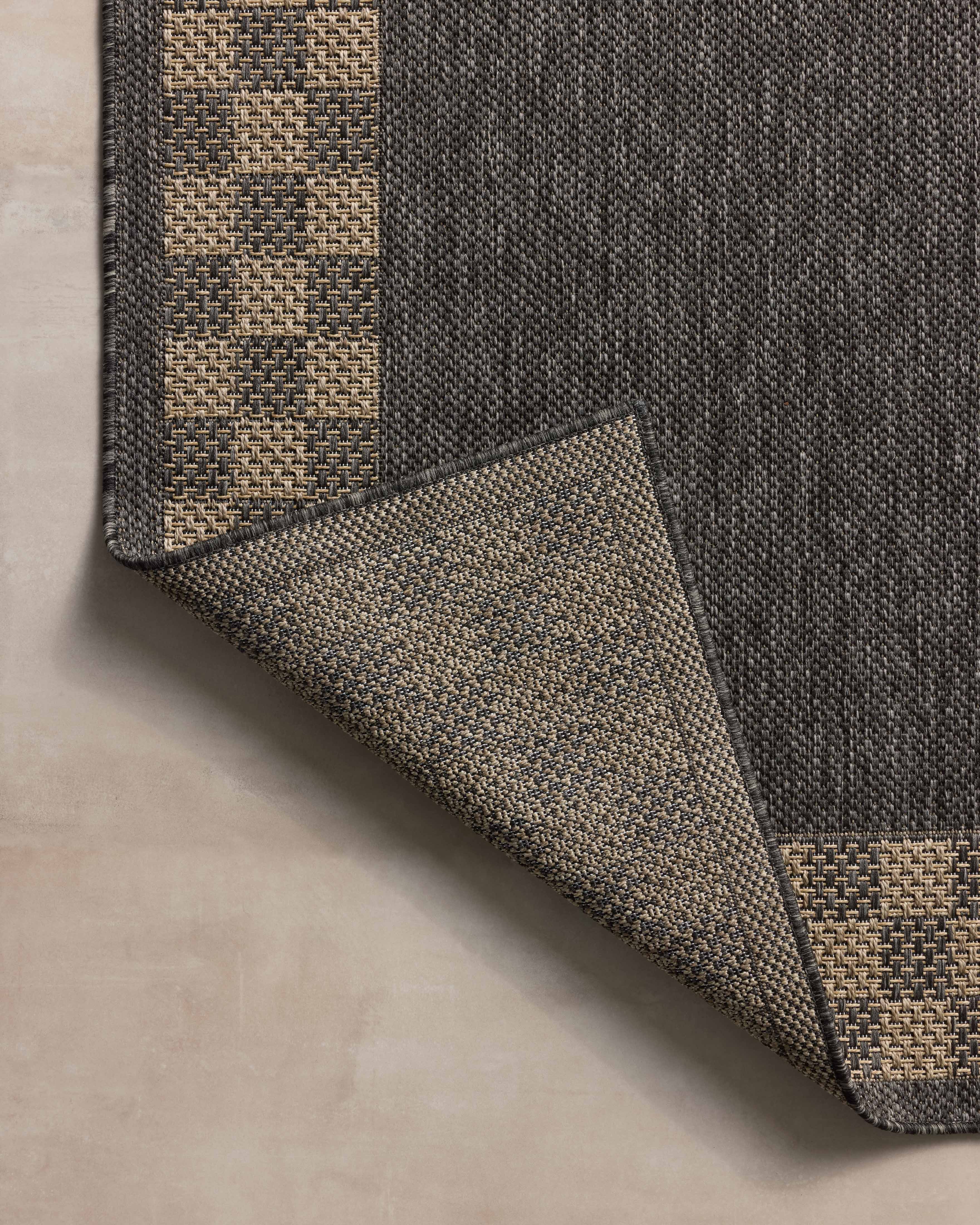 OVERSTOCK RUG - Chris Loves Julia x Loloi Providence Charcoal / Natural Rug - 5' x 7'7" IN STORE - Sale Rugs Loloi