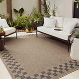 OVERSTOCK RUG - Chris Loves Julia x Loloi Providence Natural / Charcoal Rug - 5' x 7'7" IN STORE - Sale Rugs Loloi