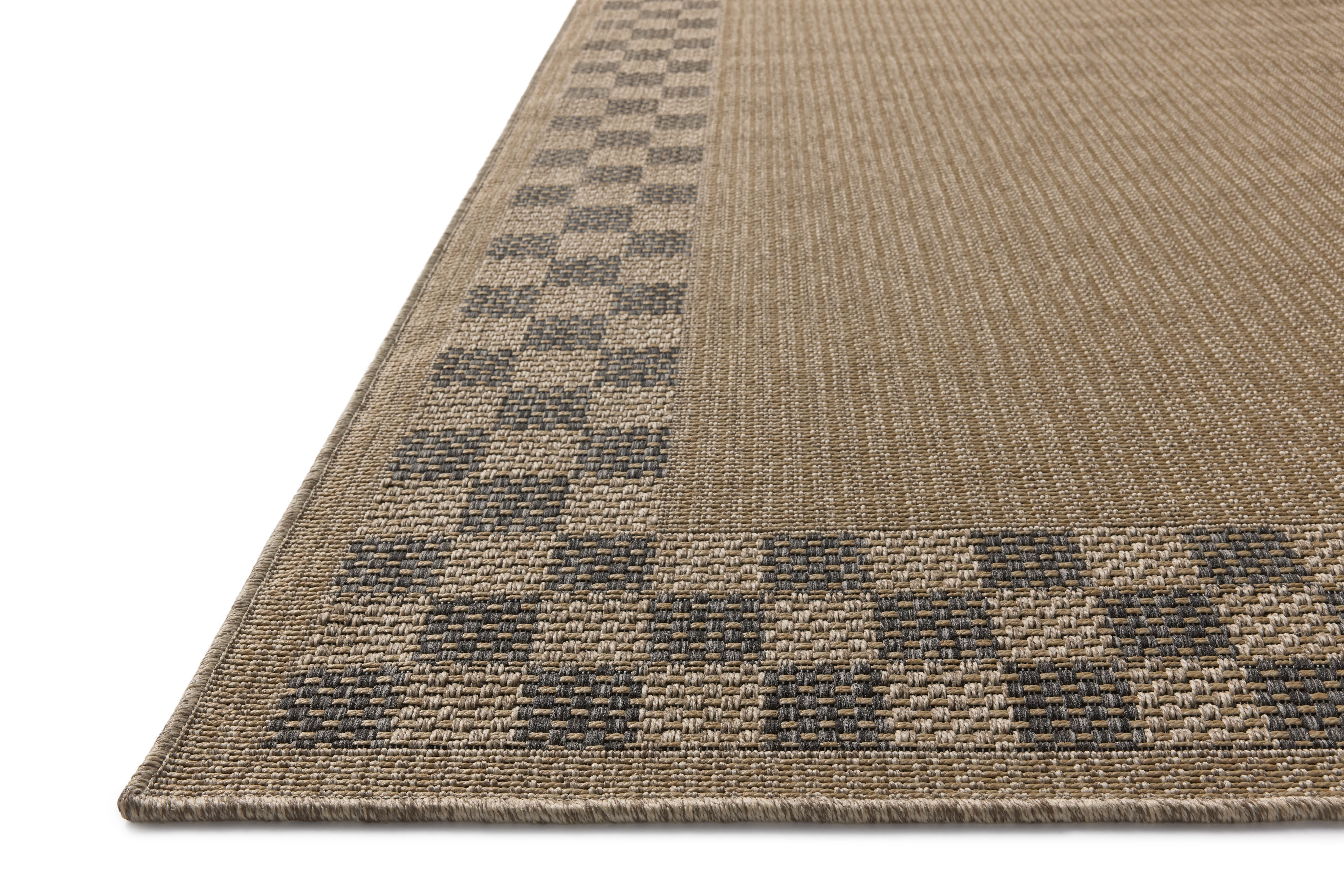 OVERSTOCK RUG - Chris Loves Julia x Loloi Providence Natural / Charcoal Rug - 5' x 7'7" IN STORE - Sale Rugs Loloi