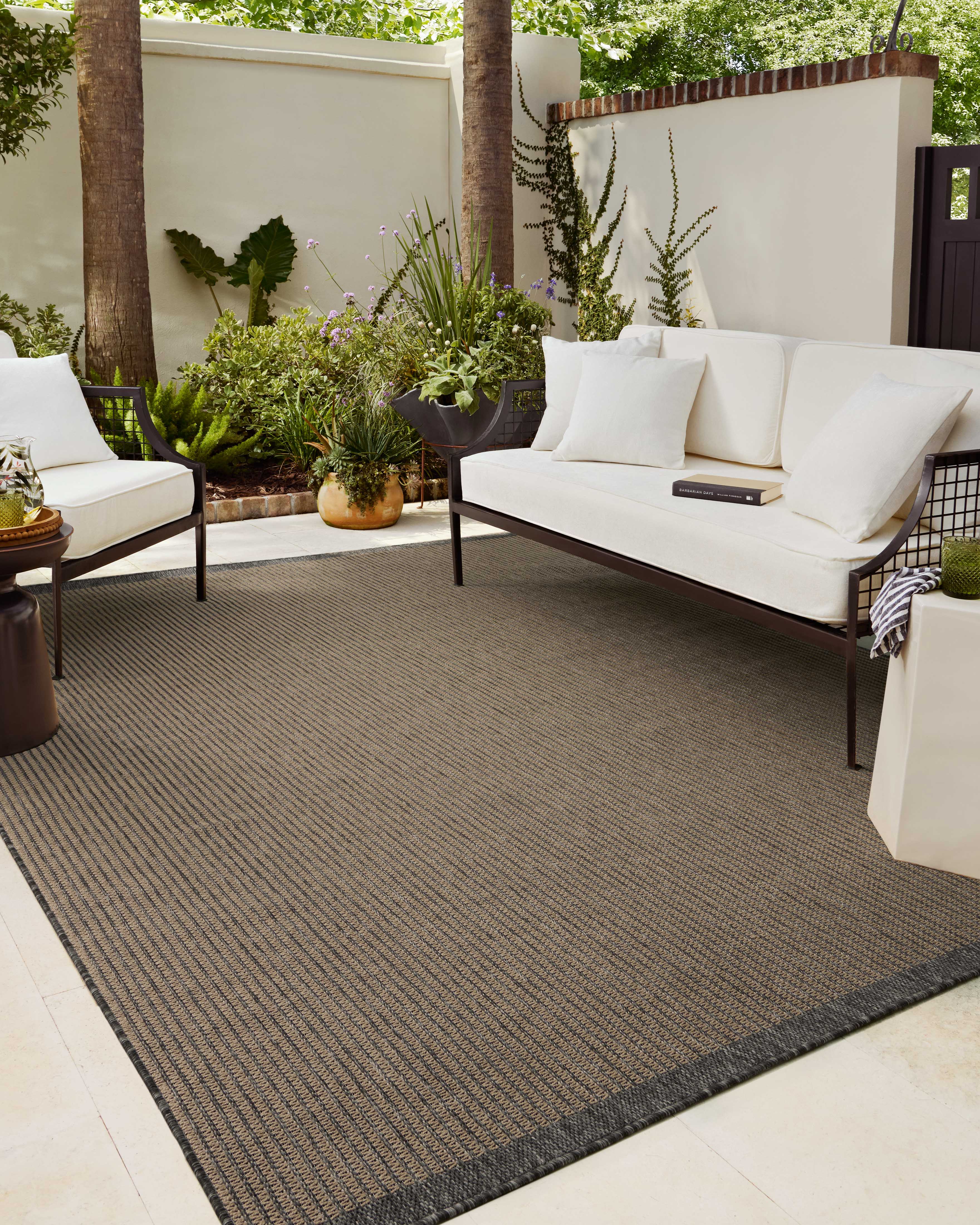 OVERSTOCK RUG - Chris Loves Julia x Loloi Providence Wheat / Charcoal Rug - 3'9" x 5'9" IN STORE - Sale Rugs Loloi