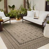 Chris Loves Julia x Loloi Providence Charcoal / Dove Rug RUGS - outdoor Loloi