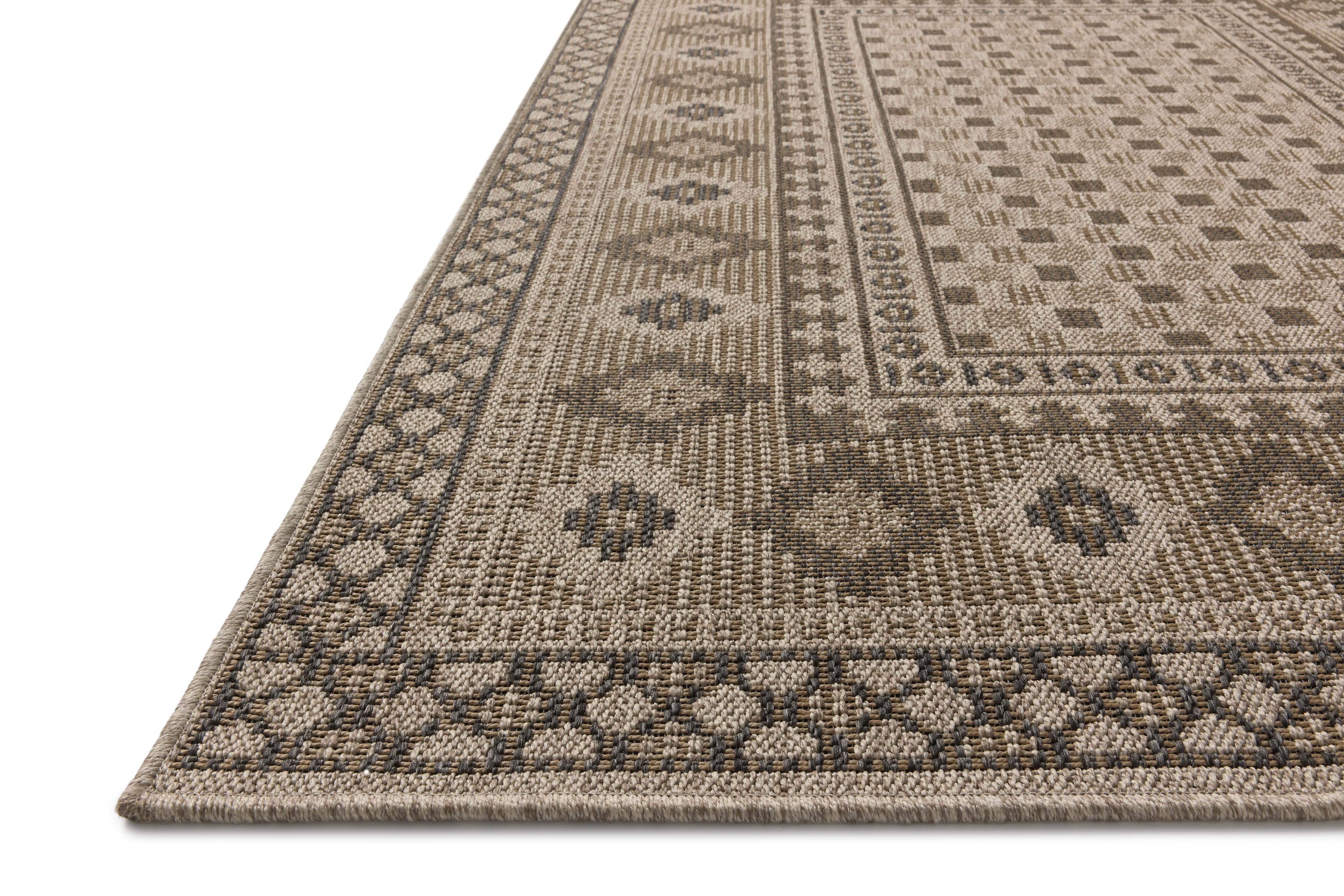 Chris Loves Julia x Loloi Providence Dove / Charcoal Rug RUGS - outdoor Loloi