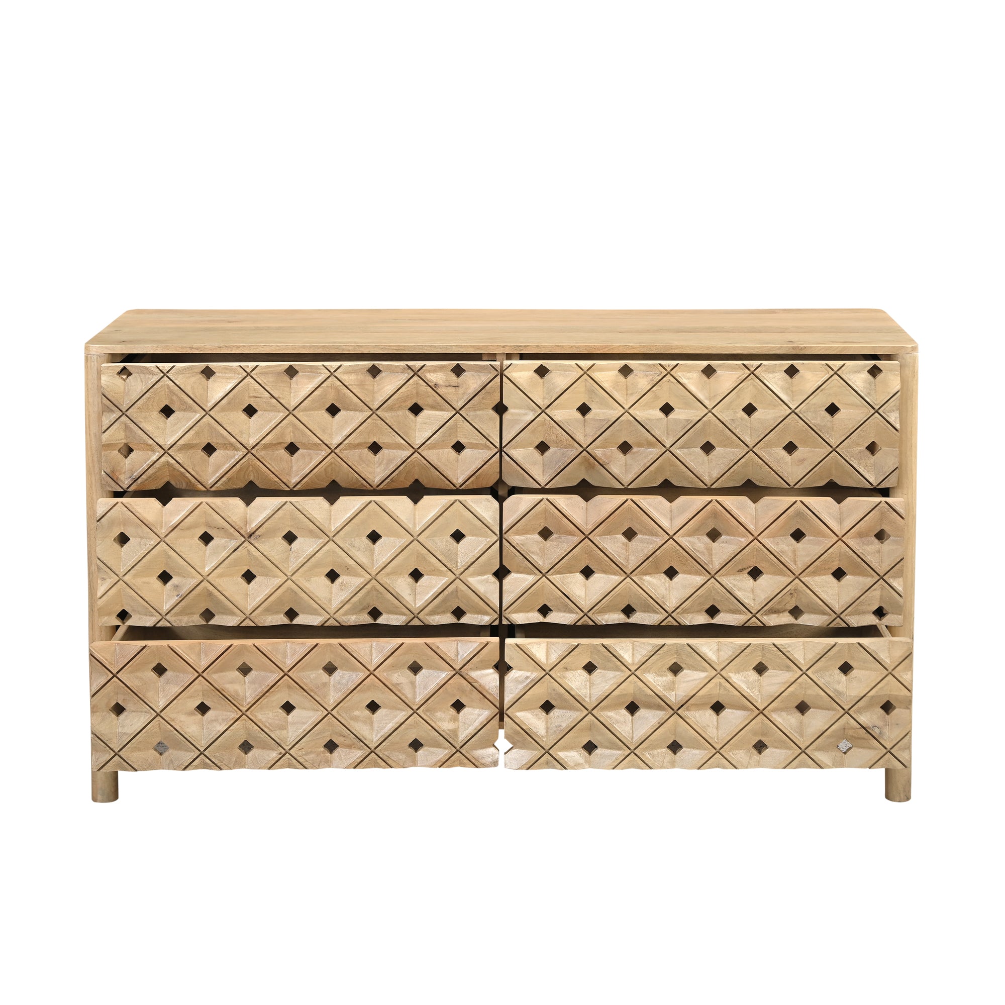 Farren 6 Drawer Dresser FURNITURE - dressers & chests Moe's Furniture
