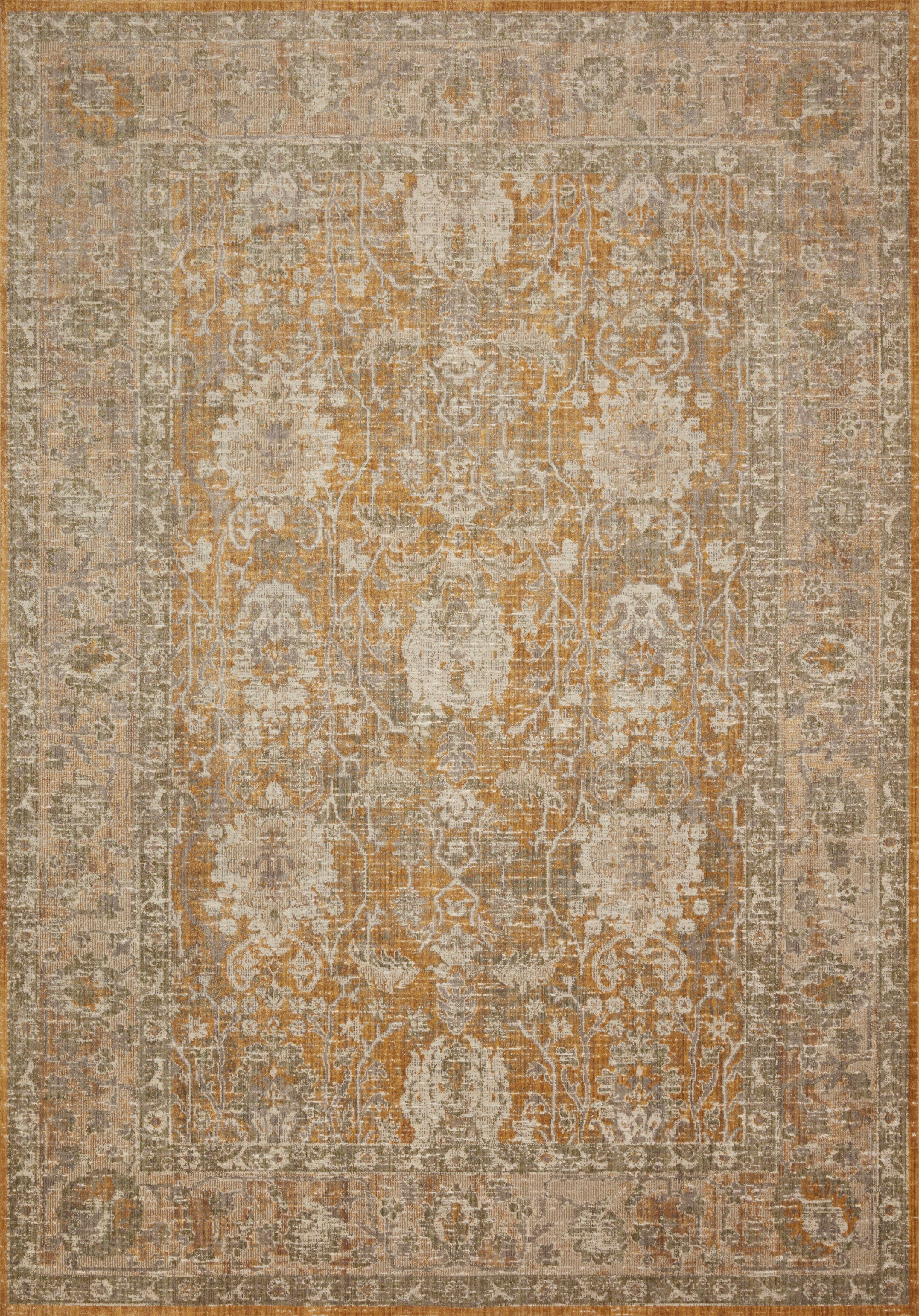 Chris Loves Julia x Loloi Rosemarie Gold / Sand Rug RUGS - patterned Loloi