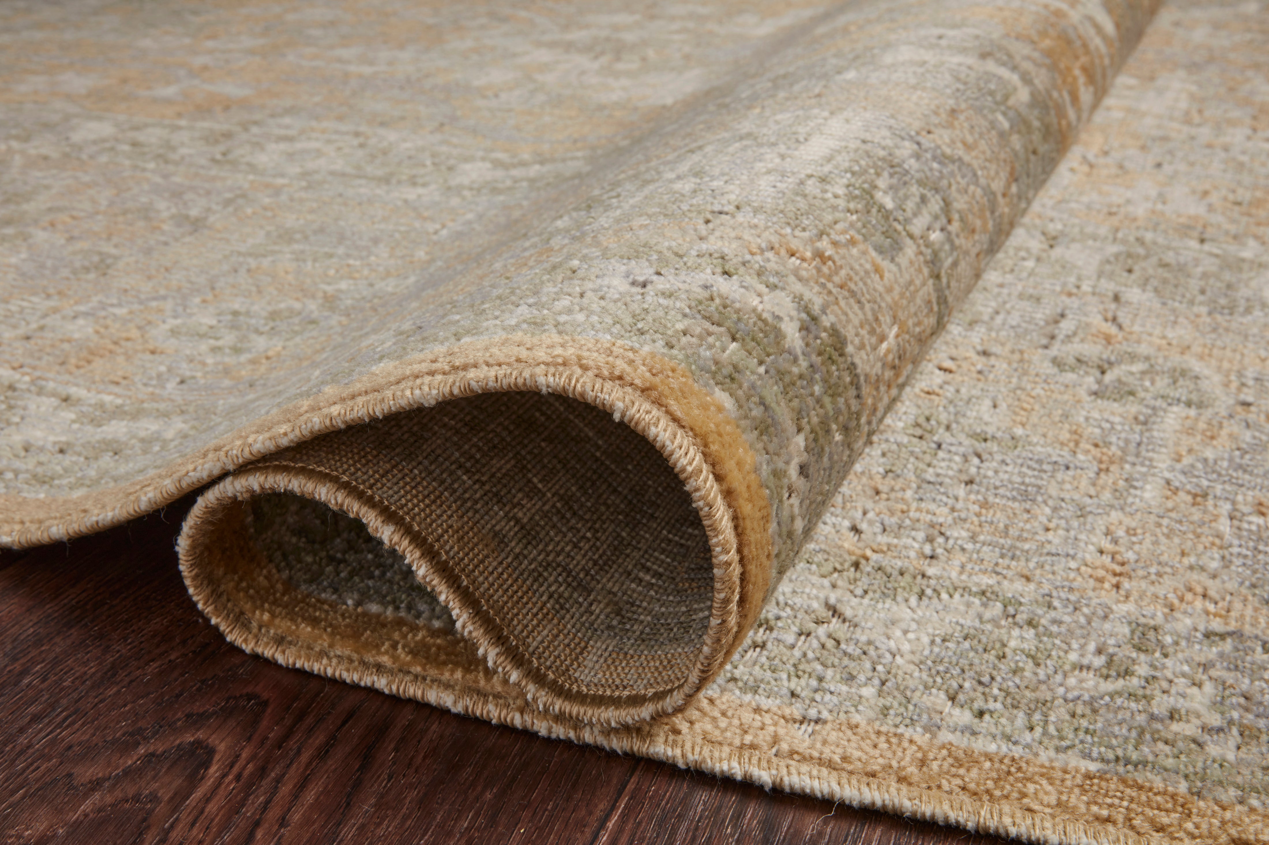 Chris Loves Julia x Loloi Rosemarie Gold / Sand Rug RUGS - patterned Loloi