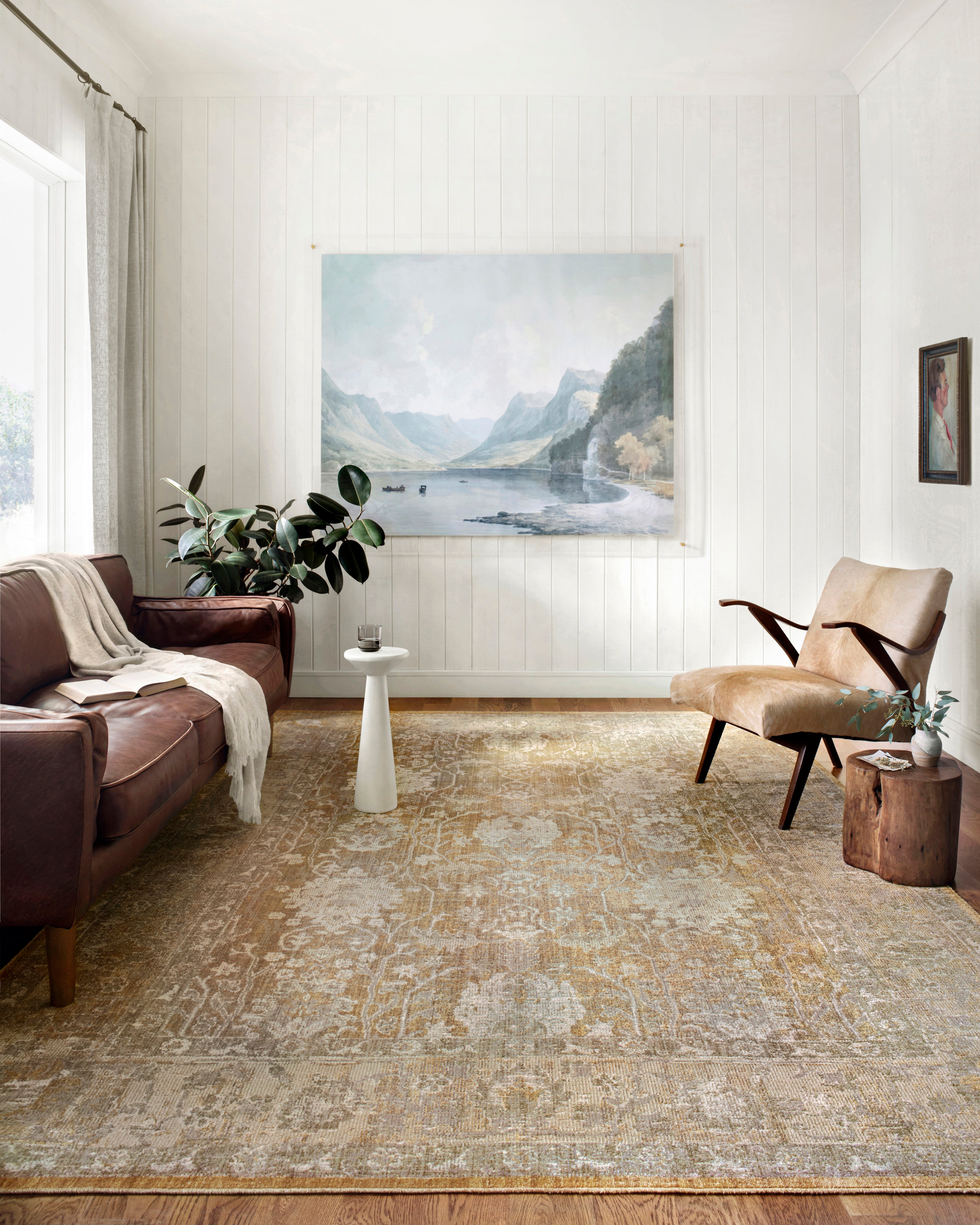Chris Loves Julia x Loloi Rosemarie Gold / Sand Rug RUGS - patterned Loloi