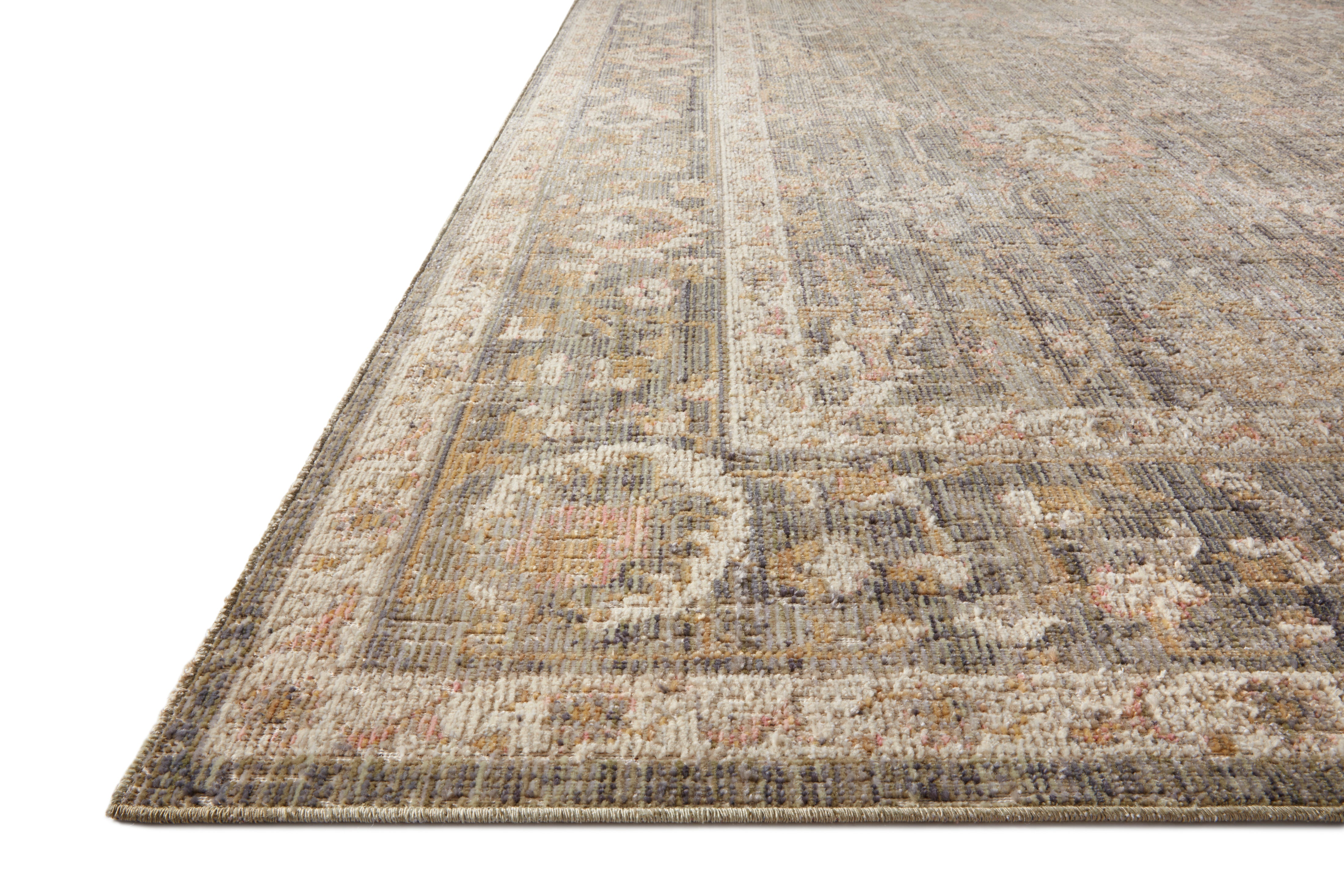 Chris Loves Julia x Loloi Rosemarie Sage / Blush Rug RUGS - patterned Loloi