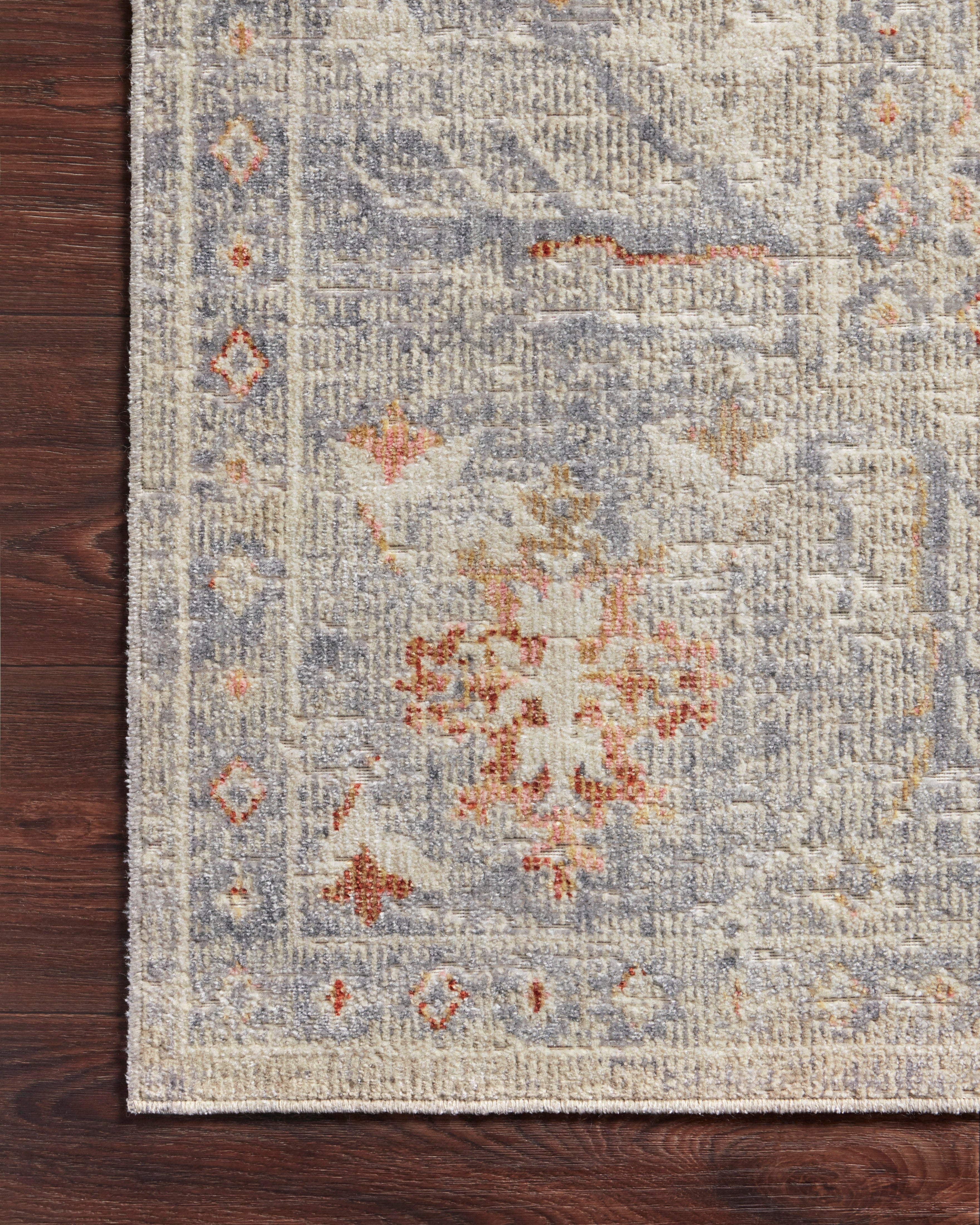 Chris Loves Julia x Loloi Rosemarie Oatmeal / Lavender Rug RUGS - patterned Loloi