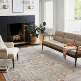 Chris Loves Julia x Loloi Rosemarie Oatmeal / Lavender Rug RUGS - patterned Loloi