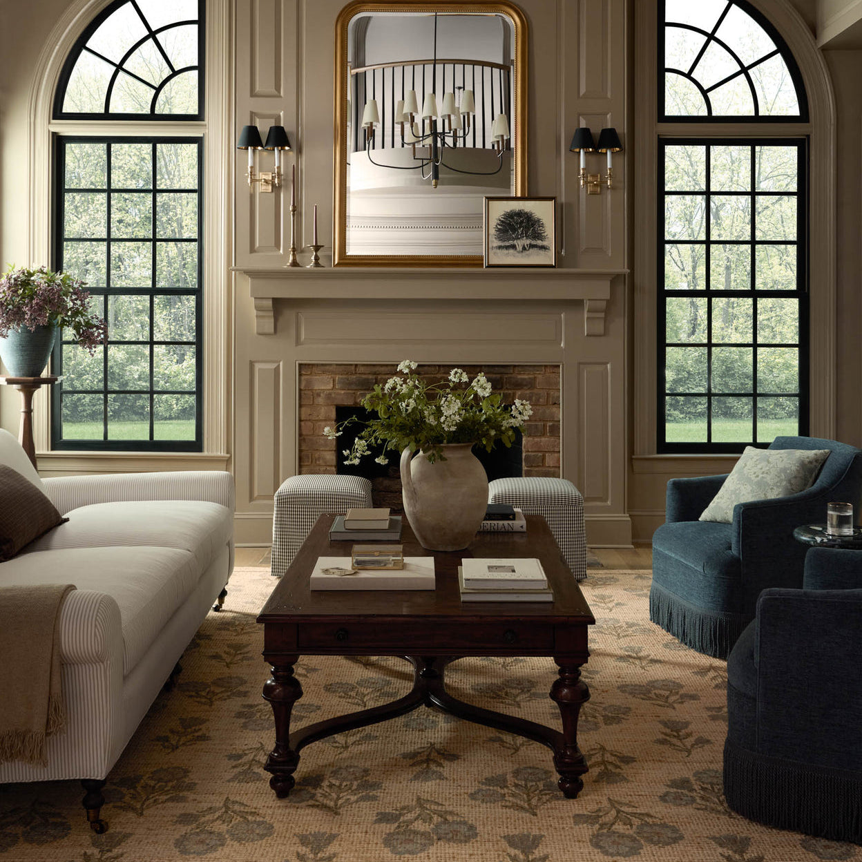 Chris Loves Julia x Loloi Rue Moss / Blue Rug RUGS - jute Loloi