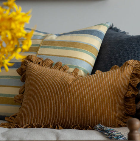 Rae Ruffle Pillow Cover 2 - PILLOWS - linen - warm Rug & Weave Pillows