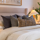 Aja Long Lumbar Pillow Cover 1 - PILLOWS - block print - neutral Rug & Weave Pillows