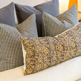 Aja Long Lumbar Pillow Cover 1 - PILLOWS - block print - neutral Rug & Weave Pillows