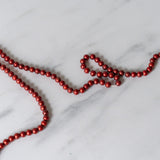 Aged Red Bead Garland CHRISTMAS 2025 Ragon House (Faire)