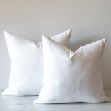 White Linen Pillow Cover 1 - PILLOWS - linen - neutral Rug & Weave Pillows