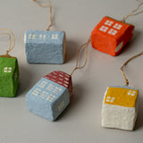 Paper Mache House Ornament