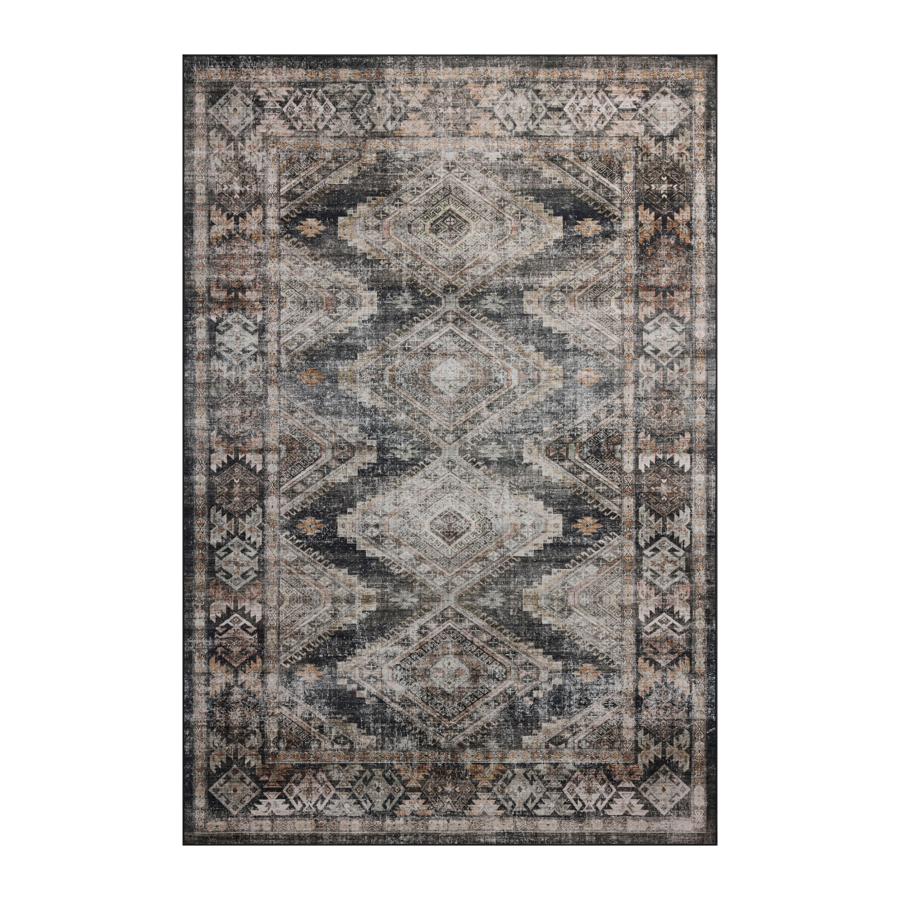 IN STORE - Loloi Josie Ink / Earth Washable Rug IN STORE - Rugs Loloi
