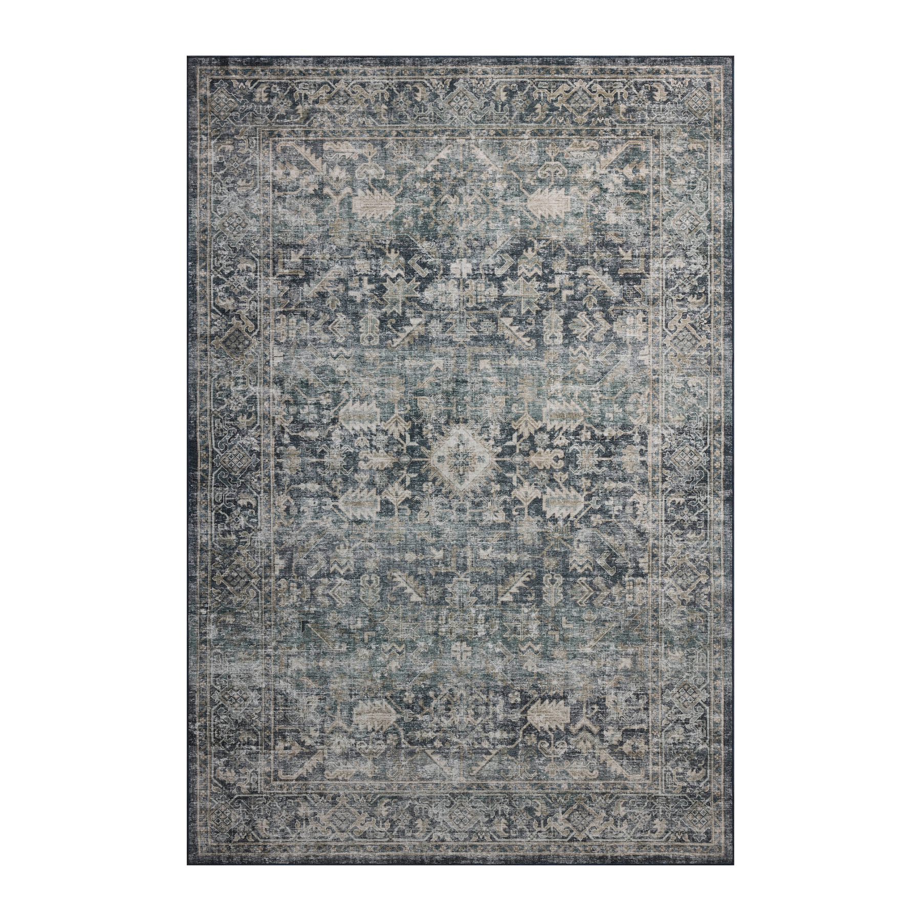 IN STORE - Loloi Josie Ocean / Natural Washable Rug IN STORE - Rugs Loloi