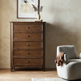 Rival Tall Dresser FURNITURE - dresser Four Hands