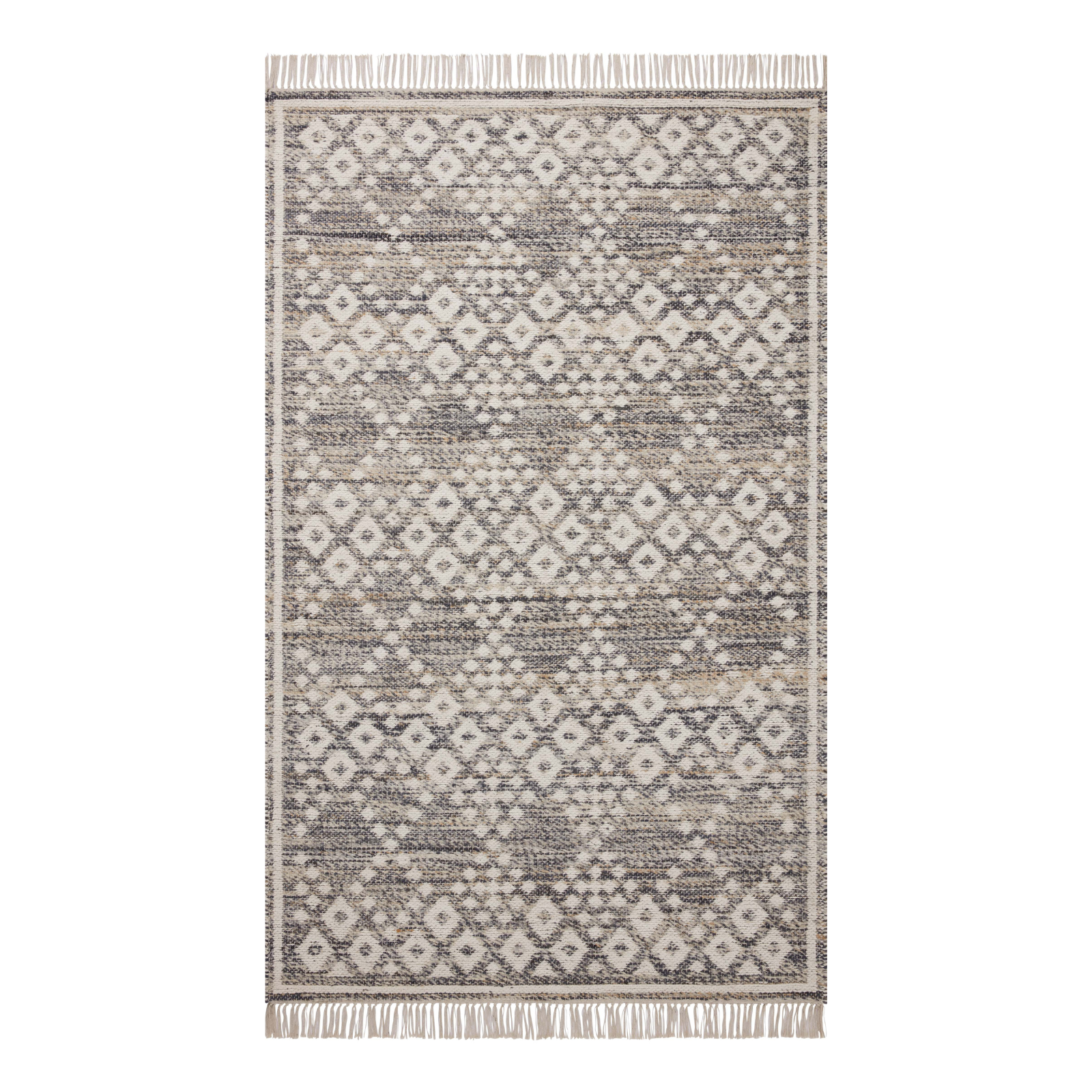 Angela Rose x Loloi Rivers Denim / Ivory Rug 0-RUGS-patterned Loloi