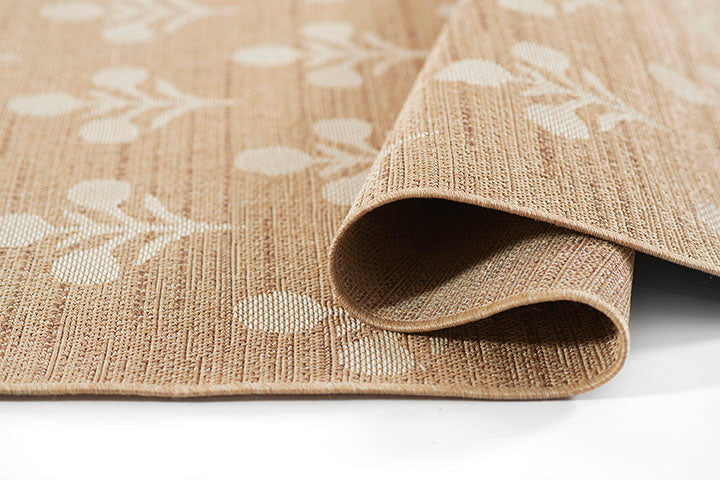 Sablebrook Natural Block Print Rug 5-Rugs - indoor/outdoor Momeni