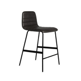 Gus* Modern Lecture Upholstered Counter Stool 12 - a - FURNITURE - bar/counter stool Gus Saddle Black Leather