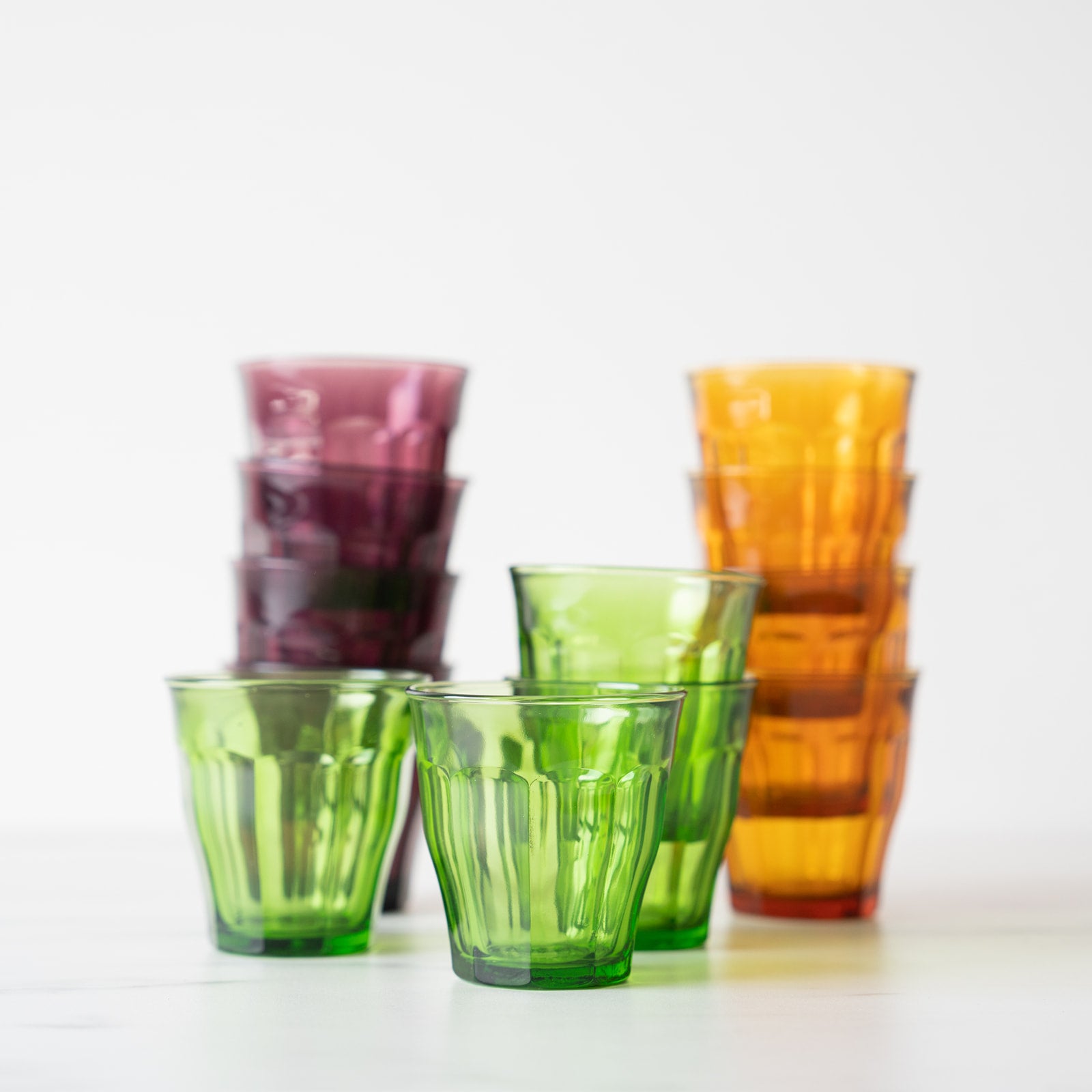 Short Amber Picardie Glass Tumbler glass tumbler Inter Continental Mercantile