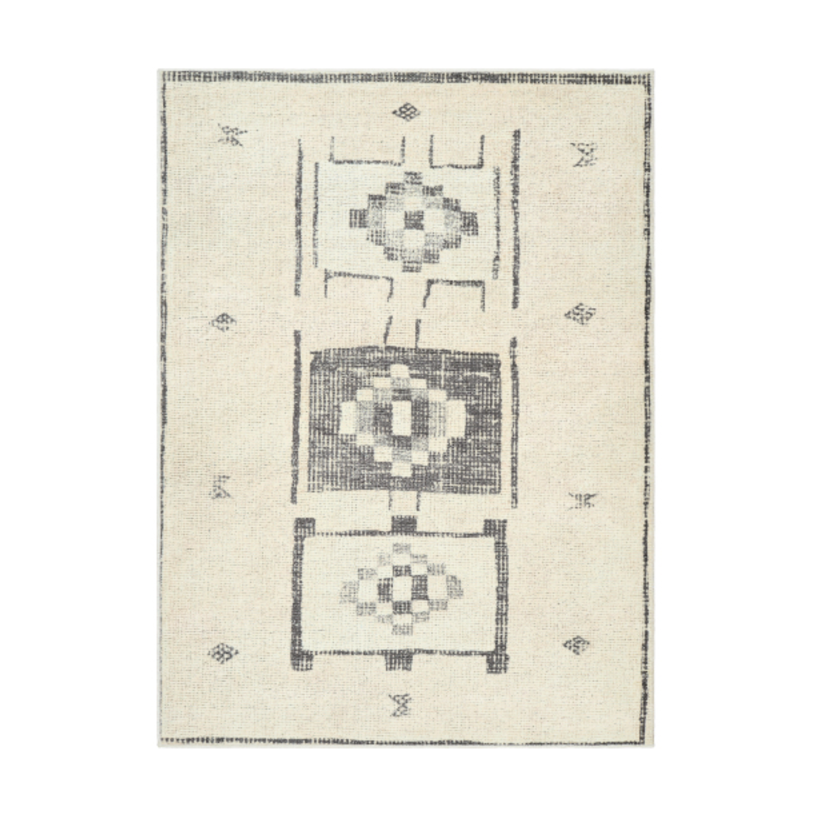 Becki Owens Solana Cream / Granite Rug 0-RUGS-patterned Surya