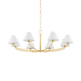 Stacey Chandelier LIGHTING - chandelier Hudson Valley Lighting Large Aged Brass