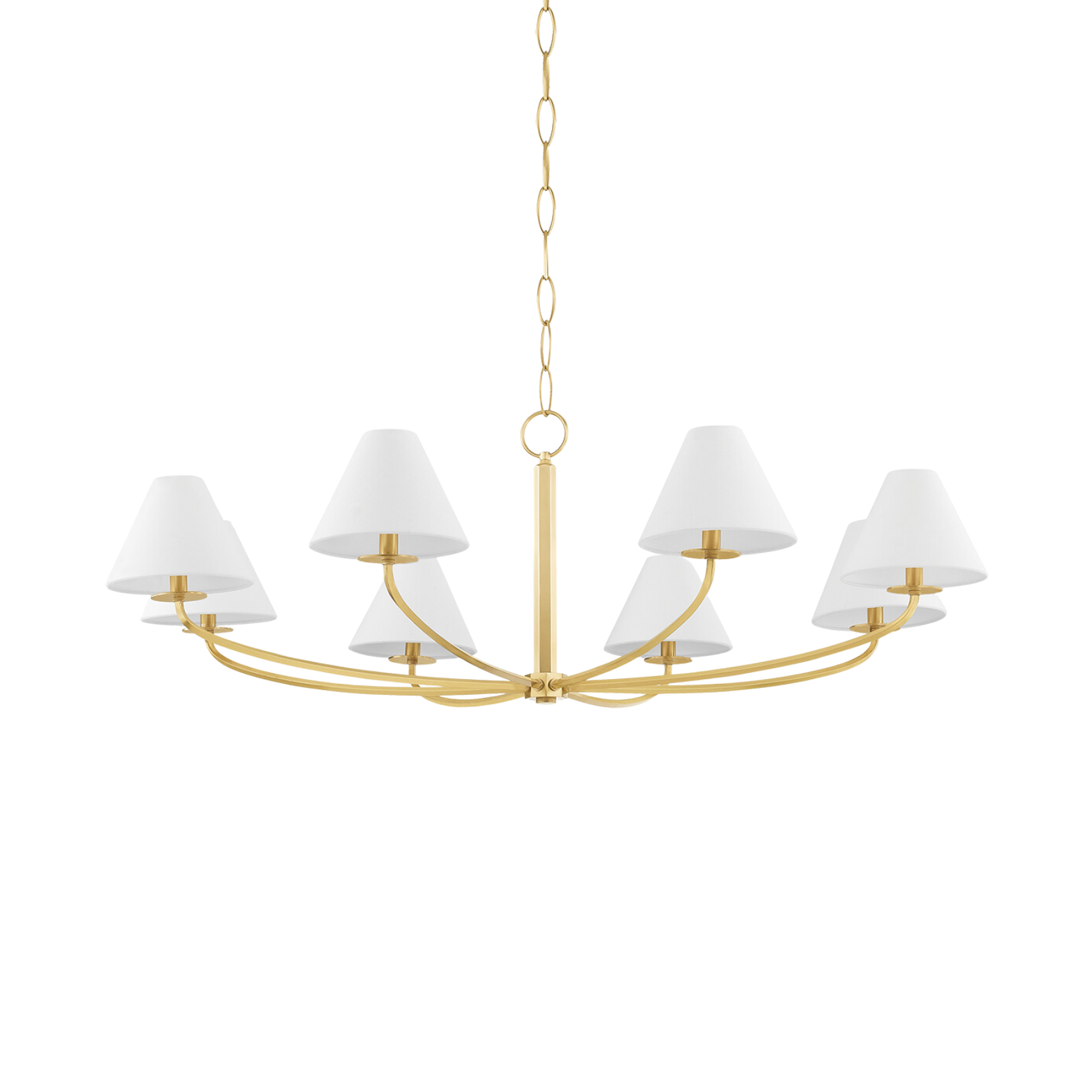 Stacey Chandelier LIGHTING - chandelier Hudson Valley Lighting Large Aged Brass