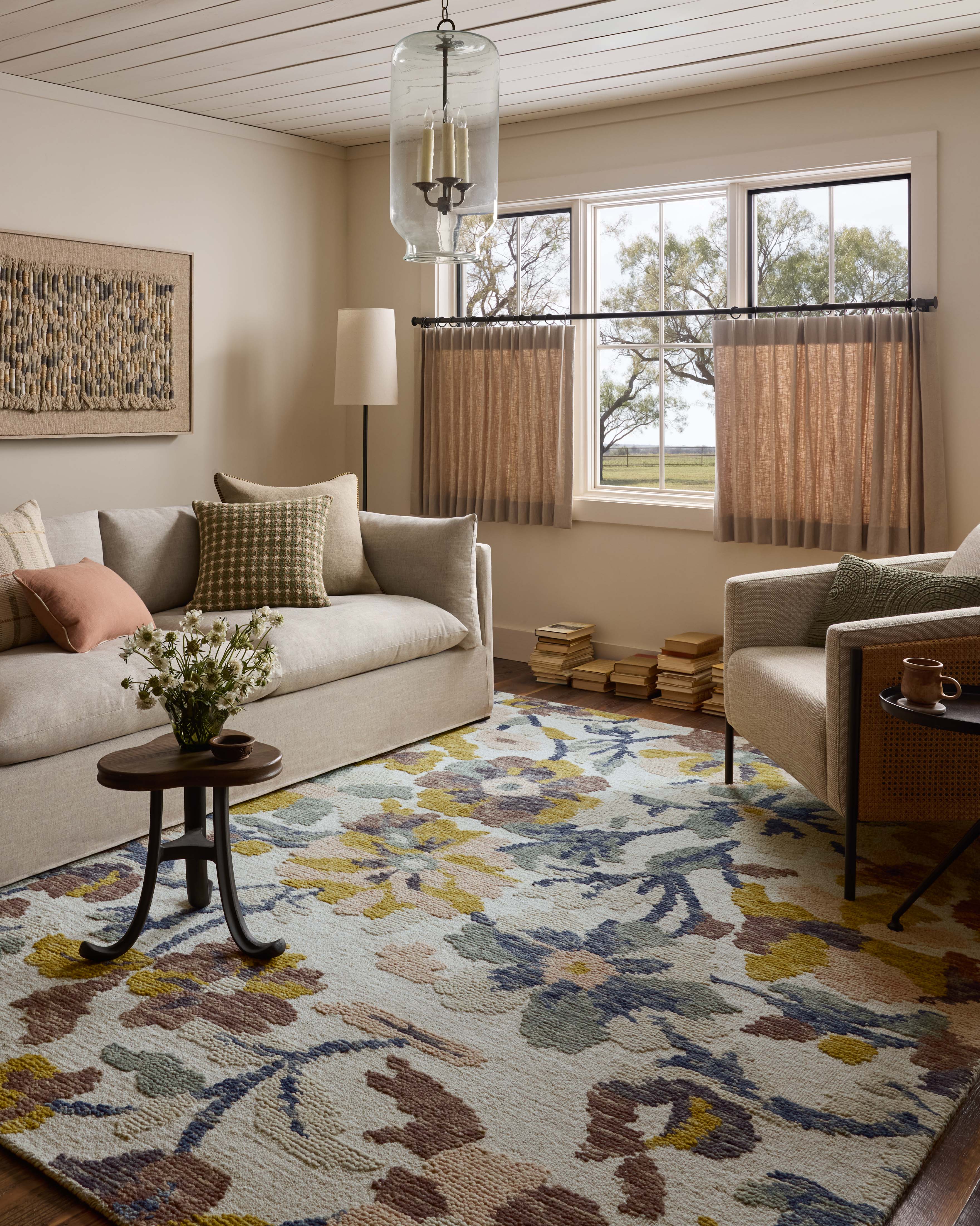 Loloi Tilly Bone / Multi Rug RUGS - wool Loloi