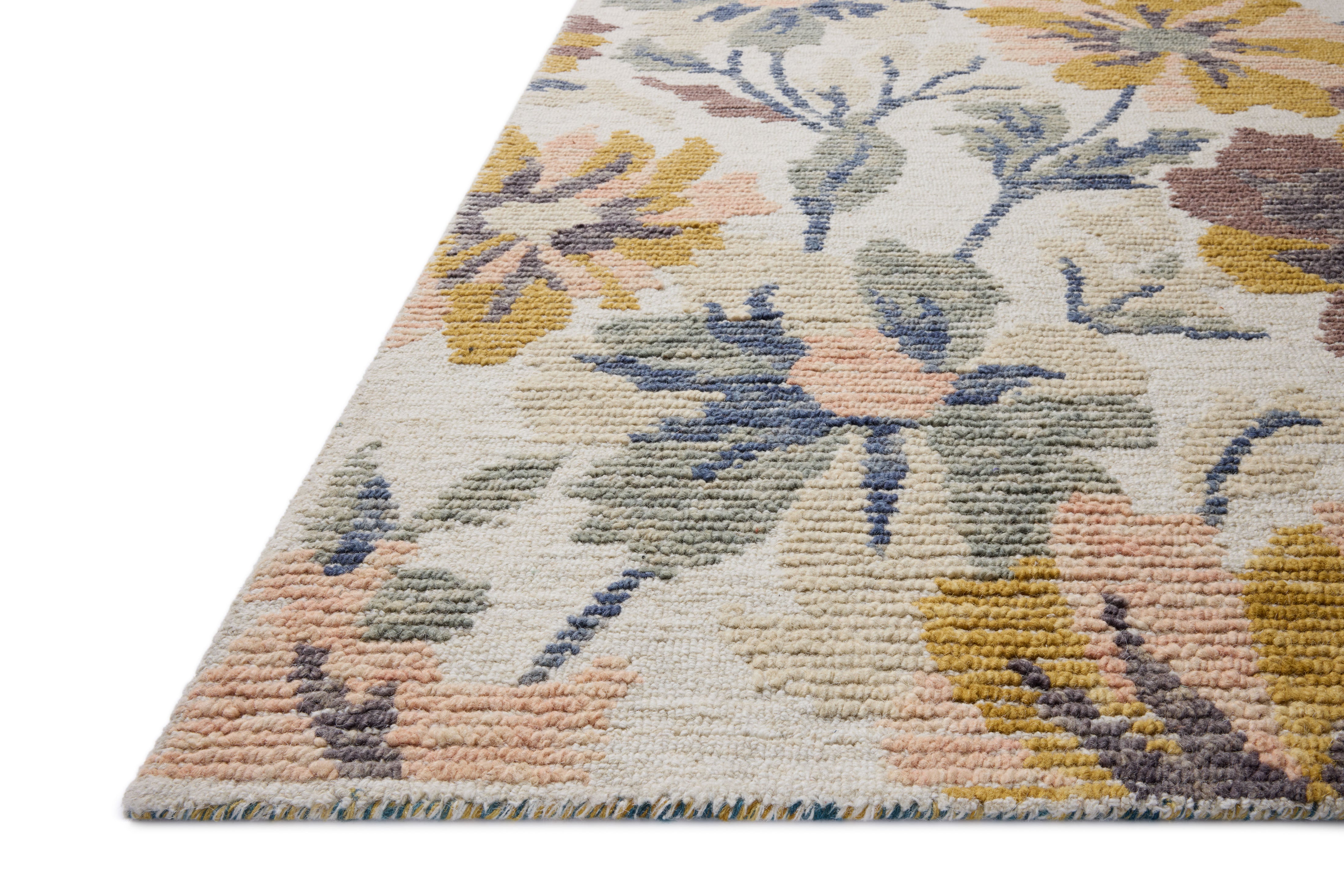 Loloi Tilly Bone / Multi Rug RUGS - wool Loloi